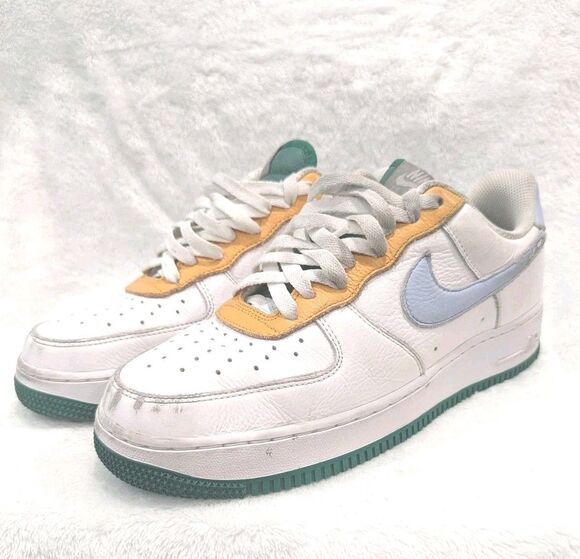 Nike Air Force 1 Low White Blue Orange Green Men\'s Shoes